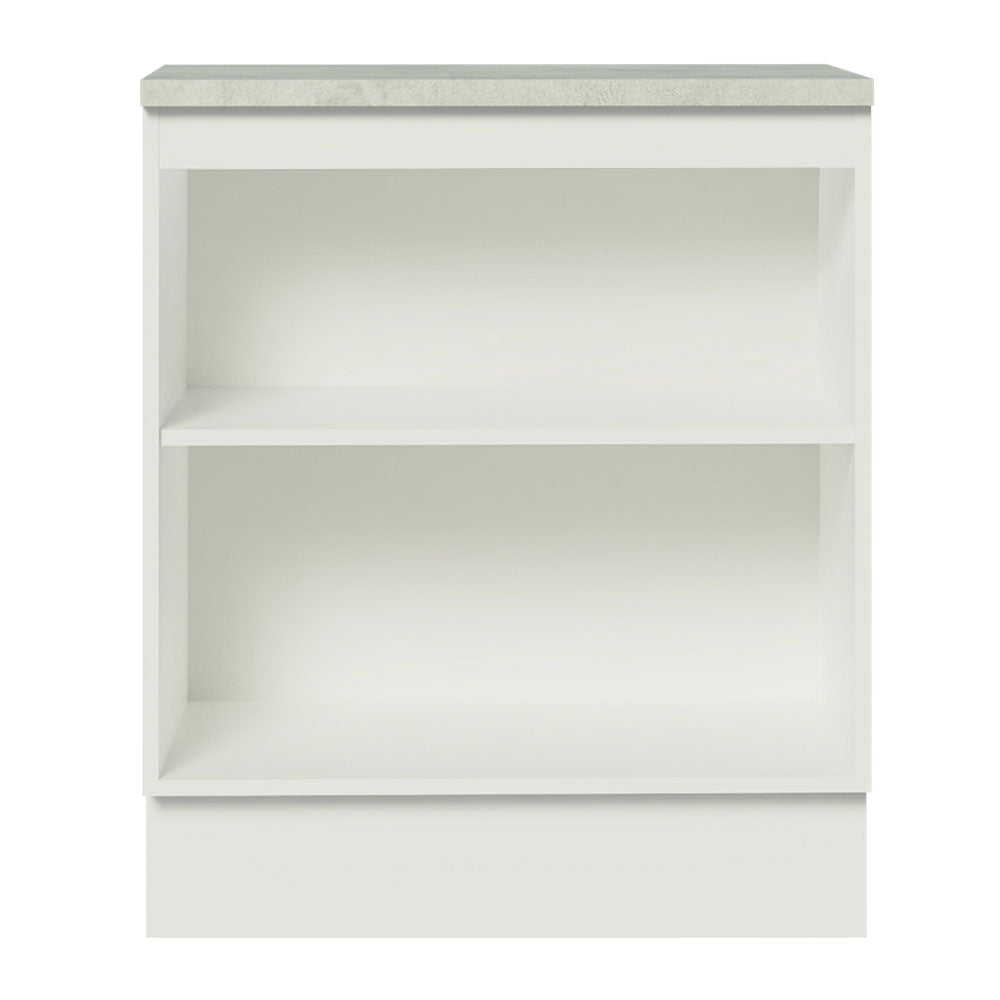 Bajo Mesada 70 cm Sin cajones 2 Puertas Agata Blanco/Negro