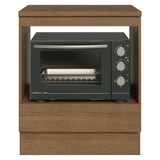 Mueble para Horno/Microondas 70 cm 1 Cajón (Con mesada) Marrón Madesa