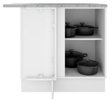 Bajo Mesada 94 cm Sin cajones 1 Puerta Stella Blanco