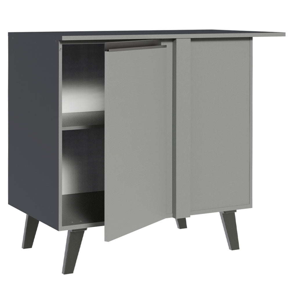 Bajo Mesada 93 cm Sin cajones 1 Puerta Nice Gris