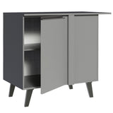 Bajo Mesada 93 cm Sin cajones 1 Puerta Nice Gris