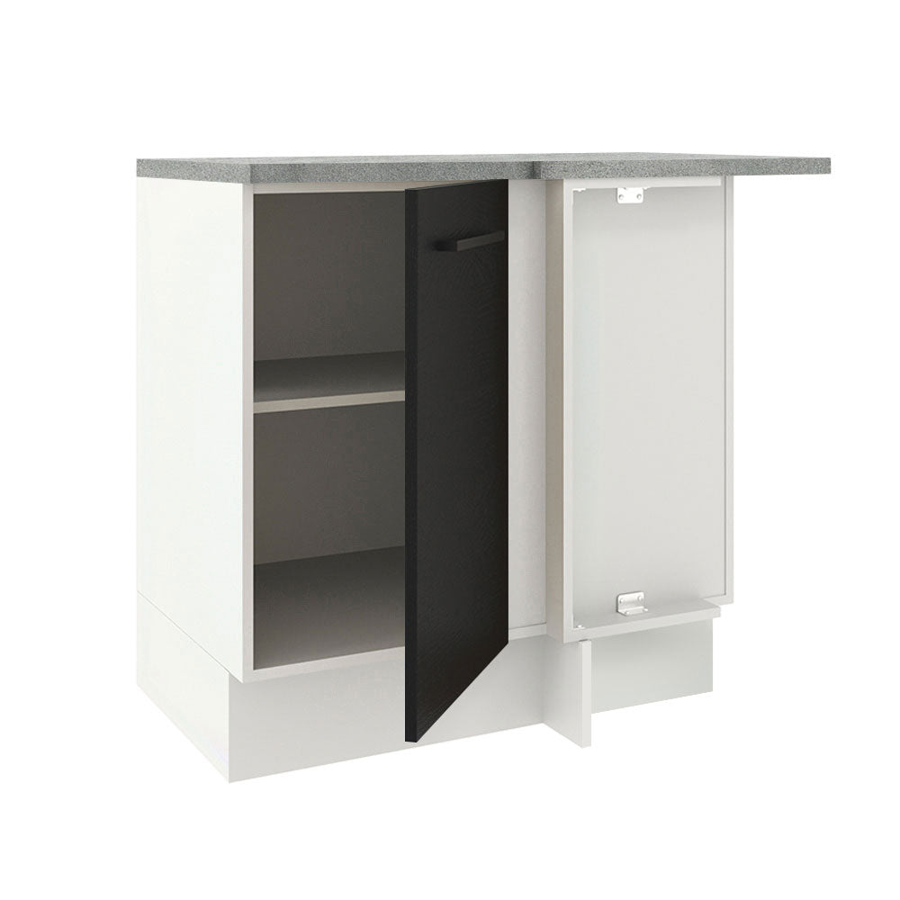 Bajo Mesada 94 cm Sin cajones 1 Puerta Agata Blanco/Negro