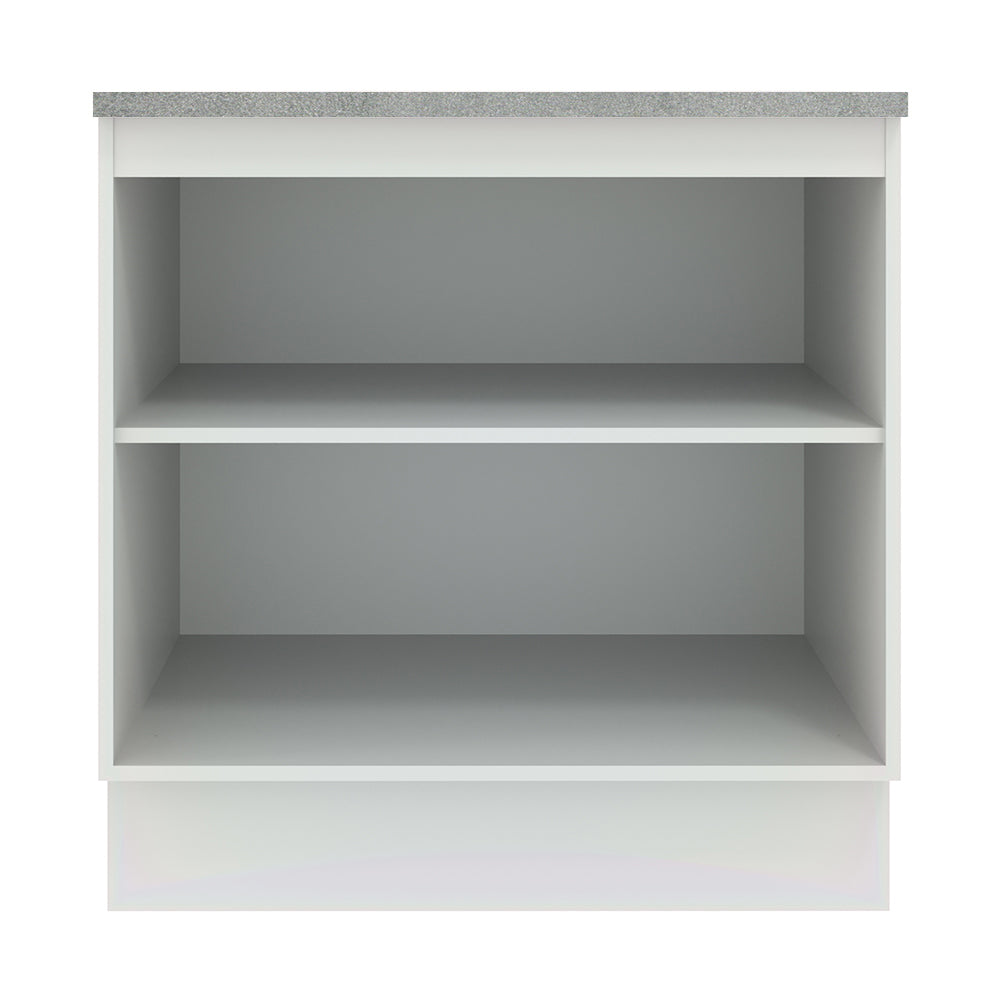 Bajo Mesada 80 cm Sin cajones 2 Puertas Agata Blanco/Negro