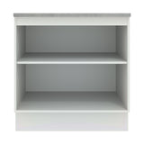 Bajo Mesada 80 cm Sin cajones 2 Puertas Agata Blanco/Negro