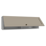Alacena Cocina 100 cm 1 Pueta Abatible Blanco/Crema Vik Madesa