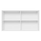 Alacena Cocina 100% MDF 120 cm 2 Puertas Vidrio Reflex Blanco Brillante Acordes Madesa