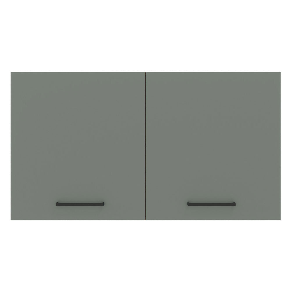 Alacena 120 cm 2 Puertas Agata Blanco/Gris