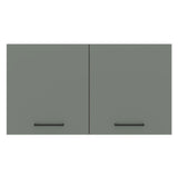 Alacena 120 cm 2 Puertas Agata Blanco/Gris