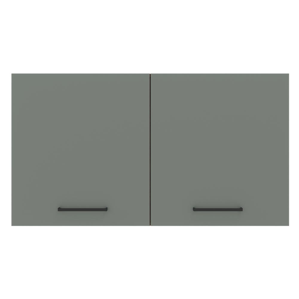 Alacena 120 cm 2 Puertas Agata Marrón/Gris