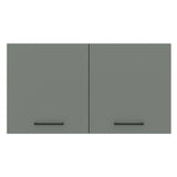Alacena 120 cm 2 Puertas Agata Marrón/Gris