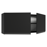 Alacena 120 cm 2 Puertas Negro Nice Madesa