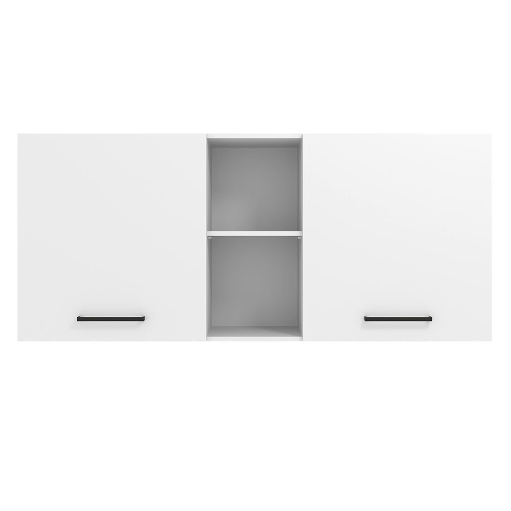 Alacena 150 cm 2 Puertas y 2 Nichos Agata Blanco