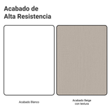 Alacena 150 cm 2 Puertas 2 Nichos Agata Blanco/Crema