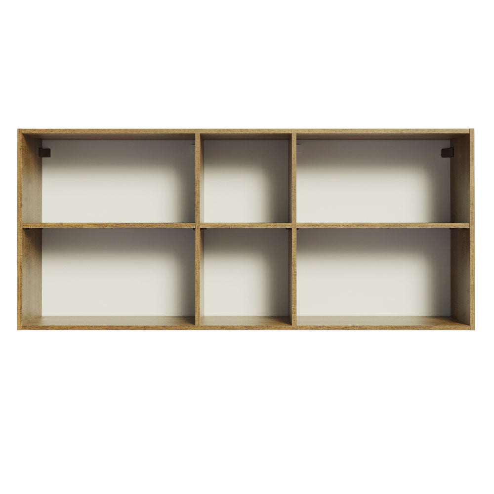 Alacena 150 cm 2 Puertas Agata Marrón/Negro