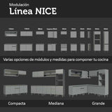 Alacena Porta Botellas 20 cm 4 Nichos Nice Gris