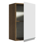 Alacena 40 cm 1 Puerta Marrón/Blanco Glamy Madesa