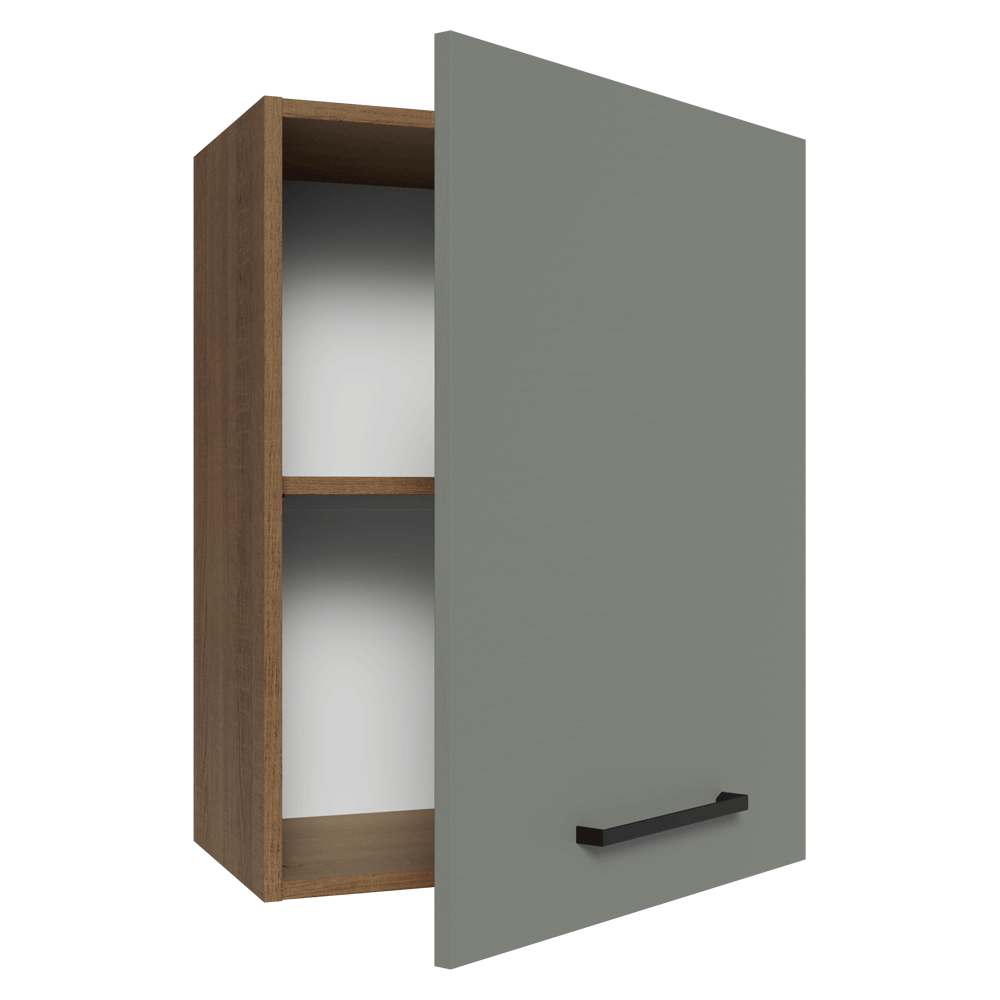 Alacena 50 cm 1 Puerta Agata Marrón/Gris