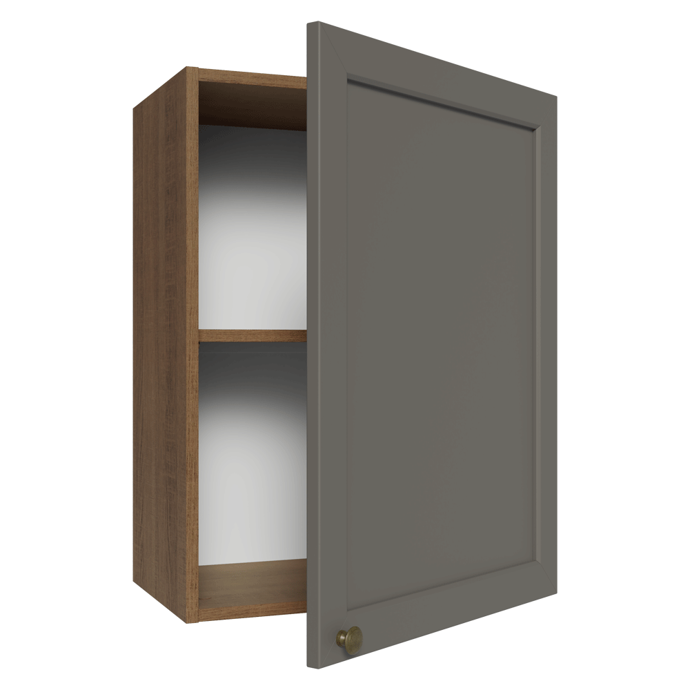 Alacena 50 cm 1 Puerta Vik Marrón/Gris