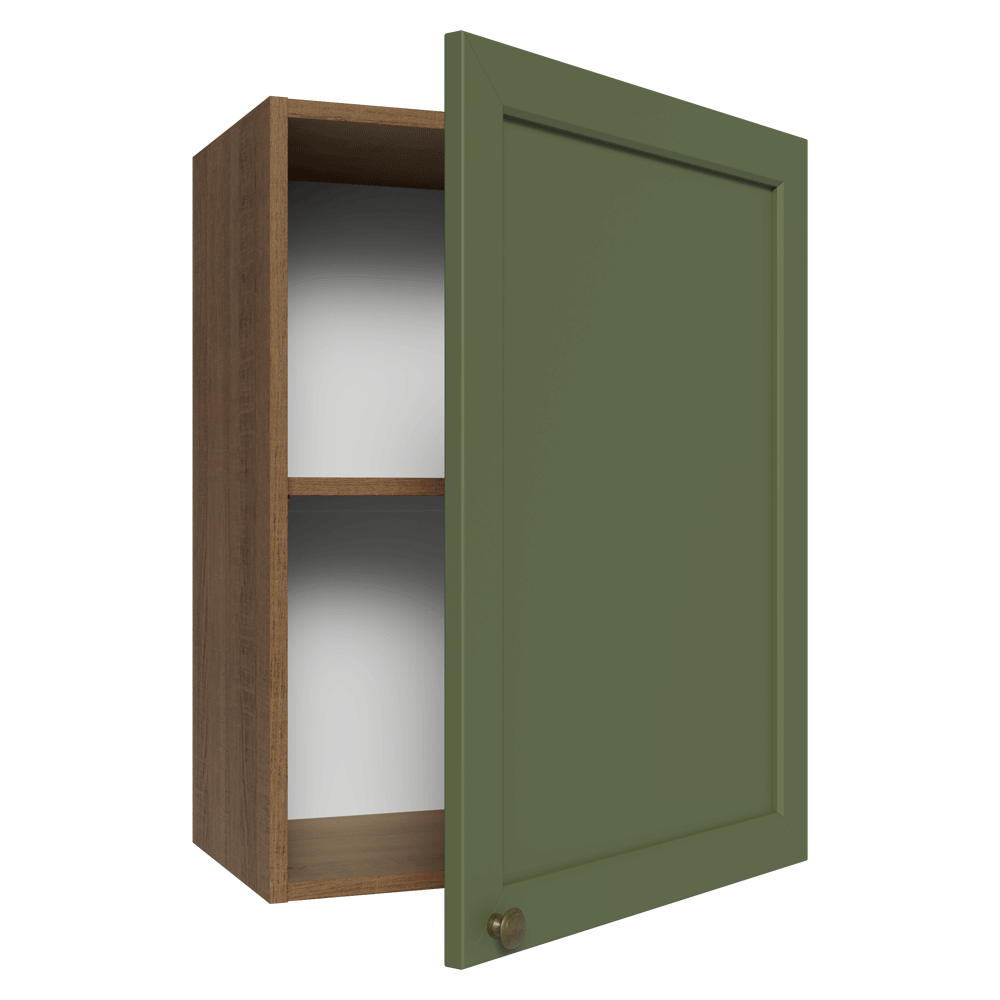 Alacena 50 cm 1 Puerta Vik Marrón/Verde