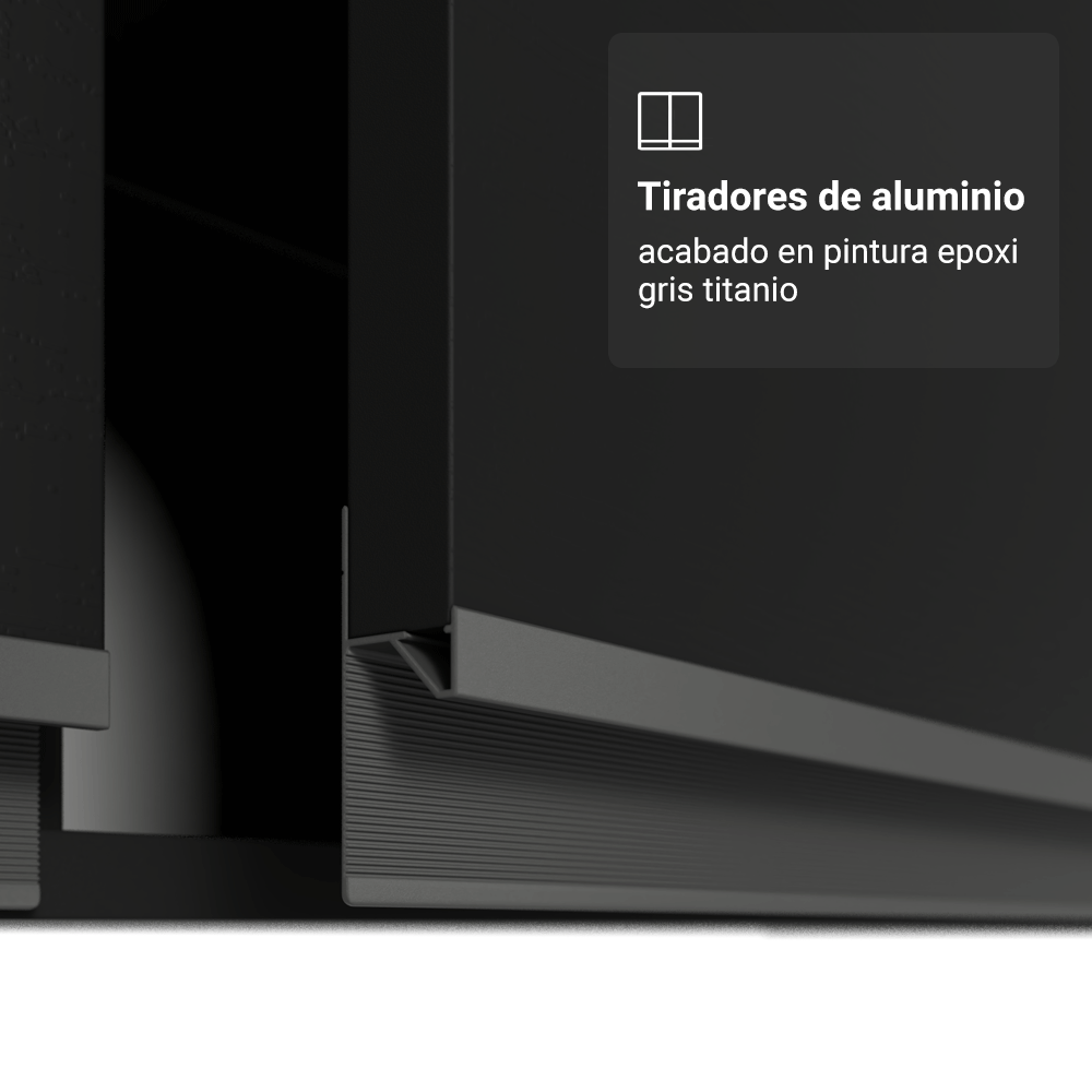 Alacena 60 cm 1 Puerta Negro Nice Madesa