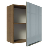 Alacena 60 cm 1 Puerta Lux Marrón/Gris