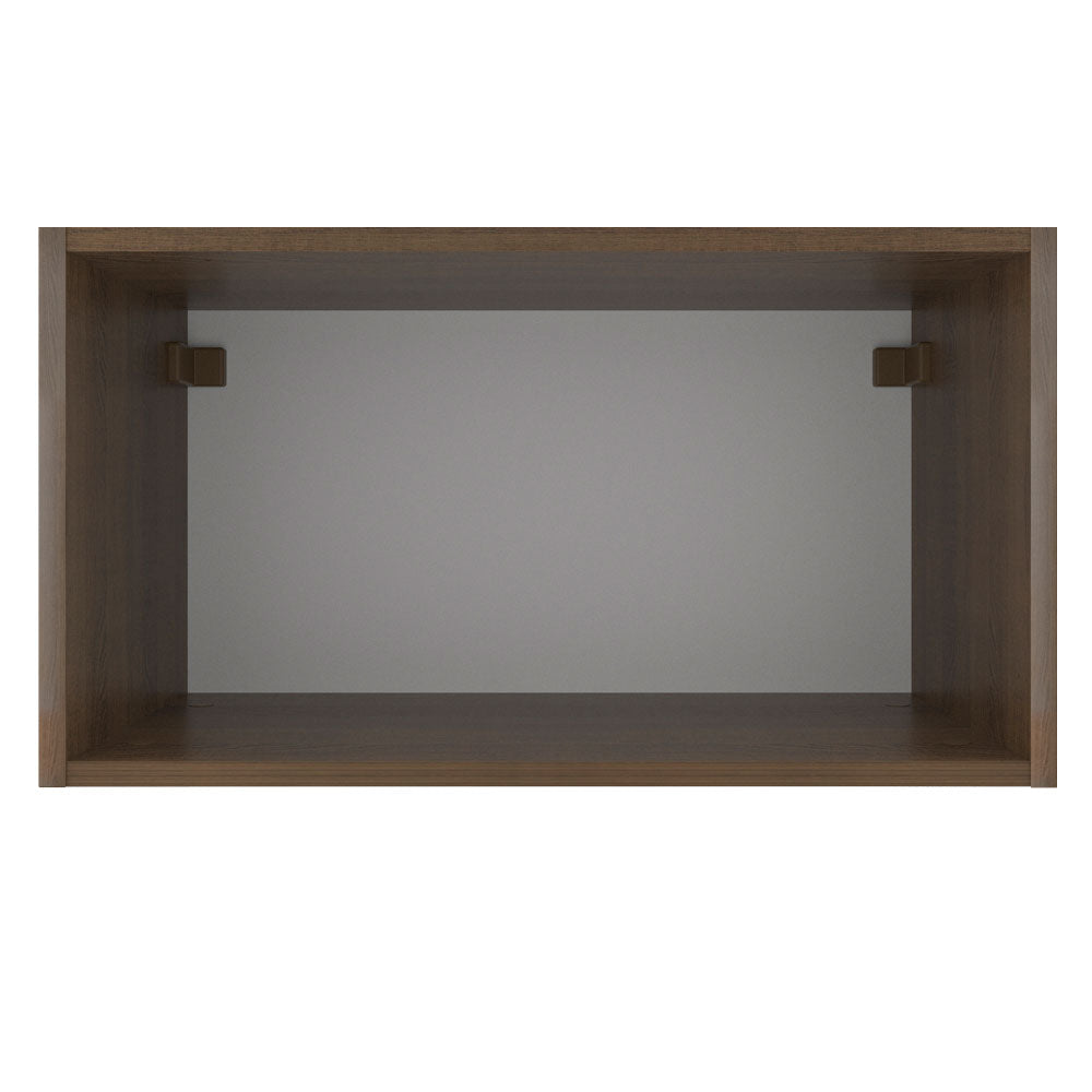Alacena Cocina 60 cm 1 Puerta Abatible Marrón/Blanco Stella Madesa