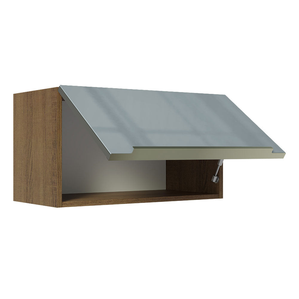 Alacena 60 cm 1 Puerta Lux Marrón/Gris