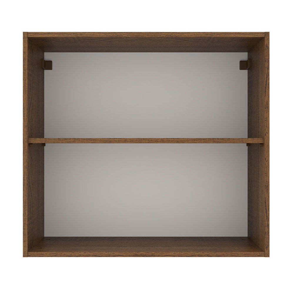 Alacena 70 cm 2 Puertas Agata Marrón/Blanco