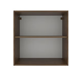 Alacena Cocina 70 cm 2 Puertas Marrón/Blanco Stella Madesa