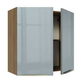 Alacena 70 cm 2 Puertas Lux Marrón/Gris