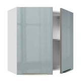 Alacena 70 cm 2 Puertas Lux Blanco/Gris