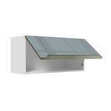 Alacena 70 cm 1 Puerta Lux Blanco/Gris