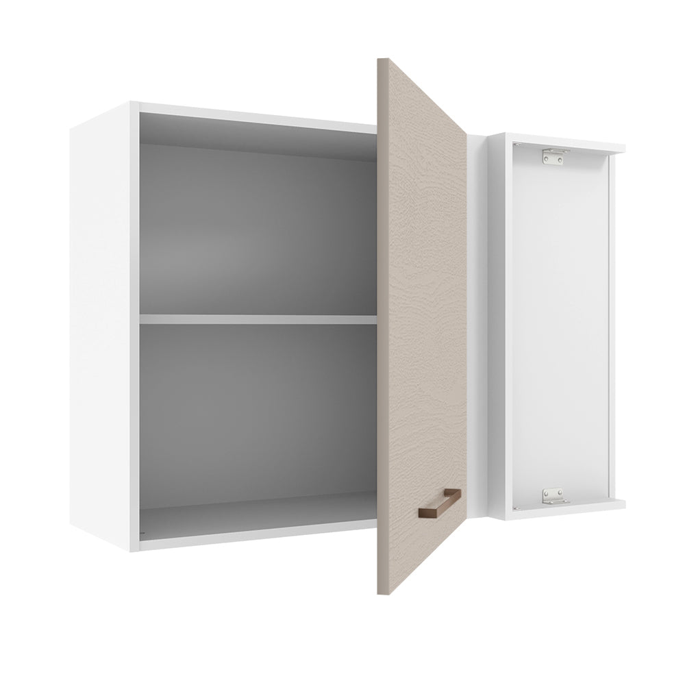 Alacena 94 cm 1 Puerta Agata Blanco/Crema