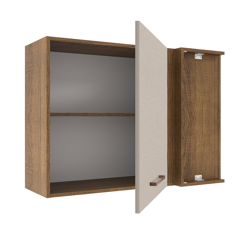 Alacena 94 cm 1 Puerta Agata Marrón/Crema