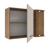 Alacena 94 cm 1 Puerta Agata Marrón/Crema
