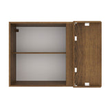 Alacena 94 cm 1 Puerta Agata Marrón/Gris
