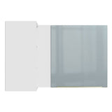 Alacena 102 cm 1 Puerta Lux Blanco/Gris