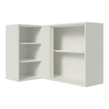 Alacena 102 cm 1 Puerta Agata Blanco/Gris