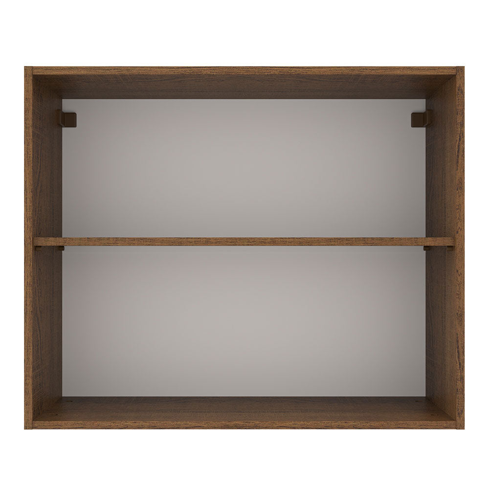 Alacena 80 cm 2 Puertas Agata Marrón/Blanco