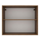 Alacena 80 cm 2 Puertas Agata Marrón/Blanco