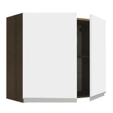 Alacena 80 cm 2 Puertas Glamy Marrón/Blanco
