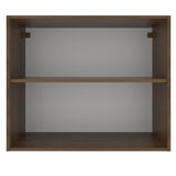 Alacena Cocina 80 cm 2 Puertas Marrón/Blanco Stella Madesa