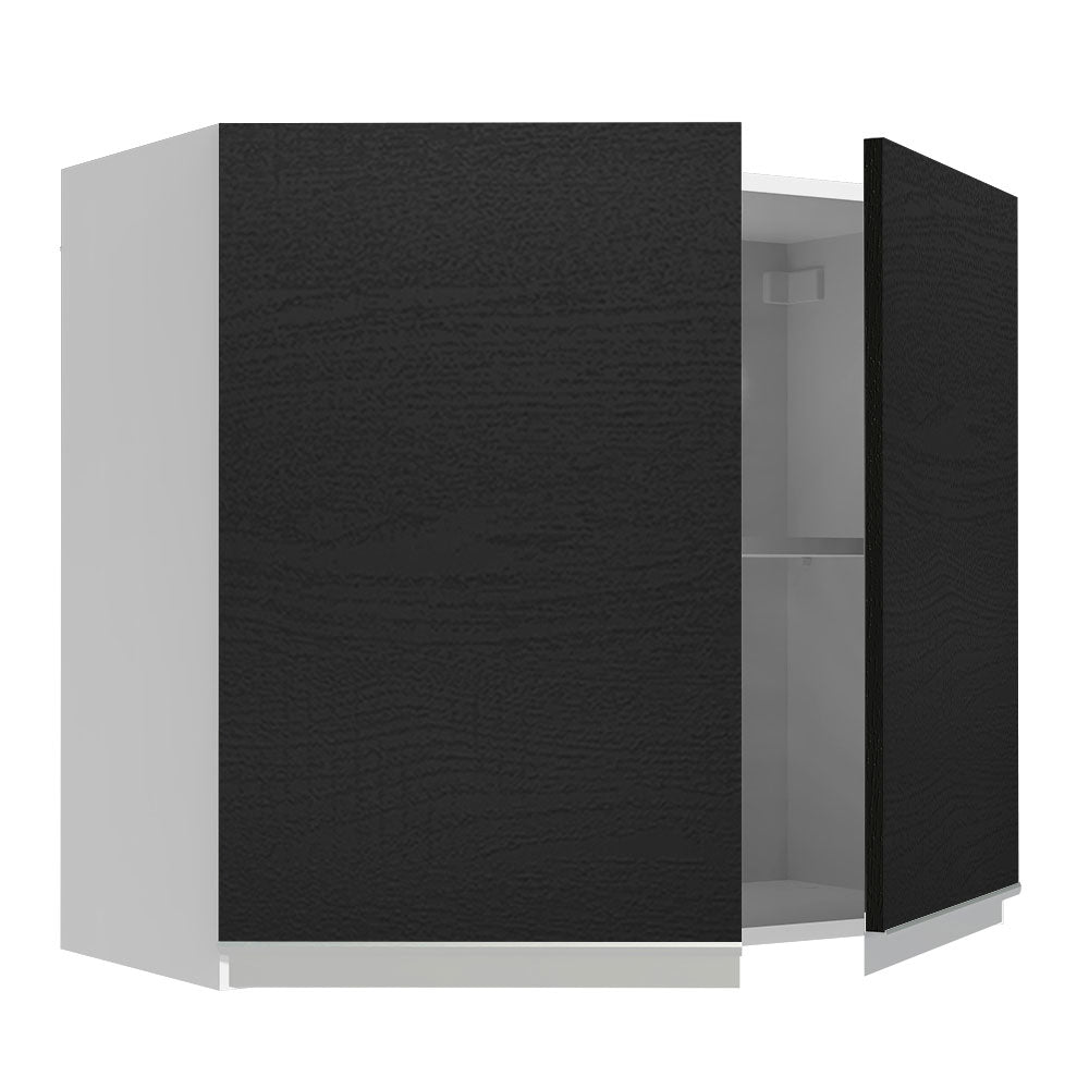 Alacena Gabinete Superior Madesa Glamy 80cm Blanco/Negro
