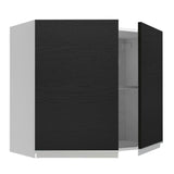 Alacena Gabinete Superior Madesa Glamy 80cm Blanco/Negro