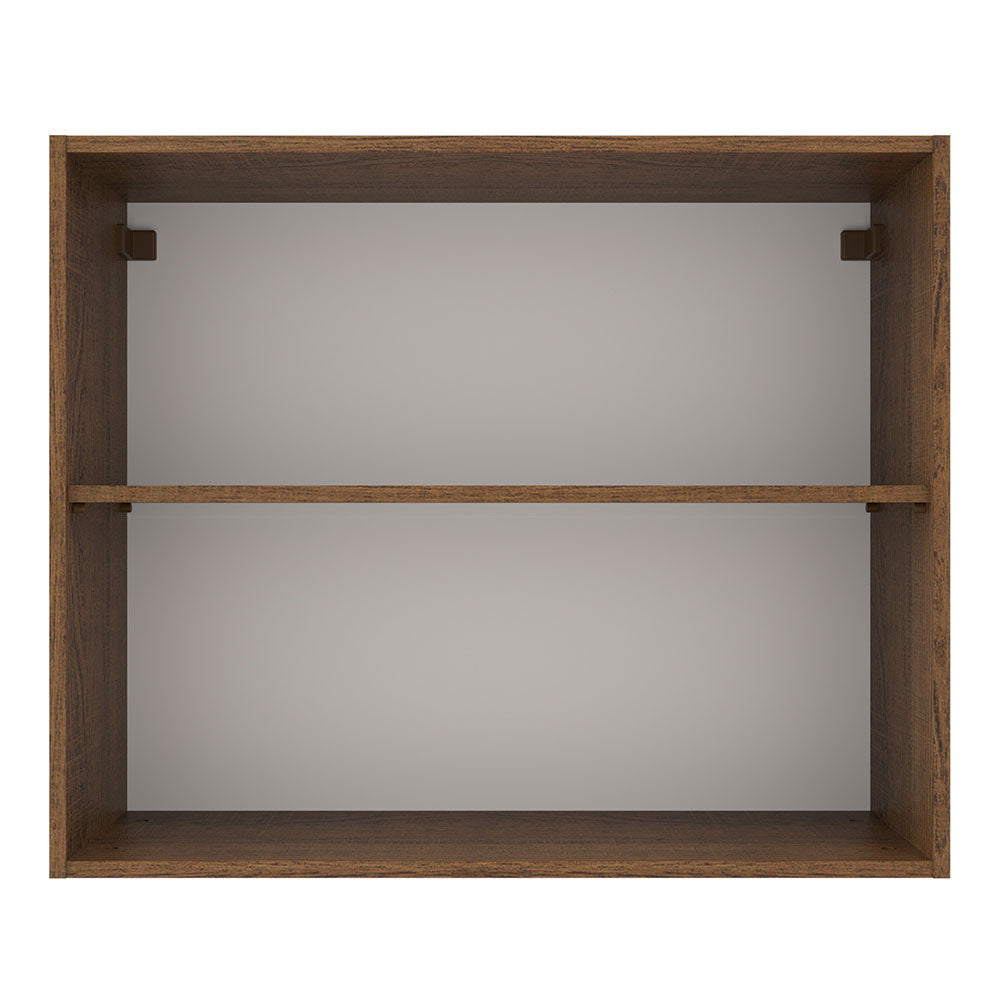 Alacena 80 cm 2 Puertas Agata Marrón/Crema