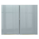 Alacena 80 cm 2 Puertas Lux Blanco/Gris