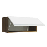 Alacena 80 cm 1 Puerta Glamy Marrón/Blanco