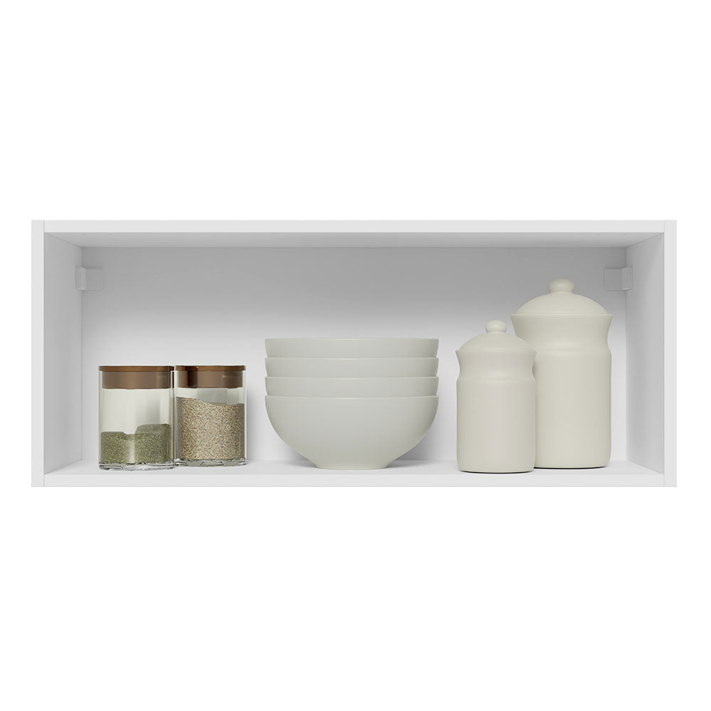 Alacena 80 cm 1 Puerta Lux Blanco/Negro