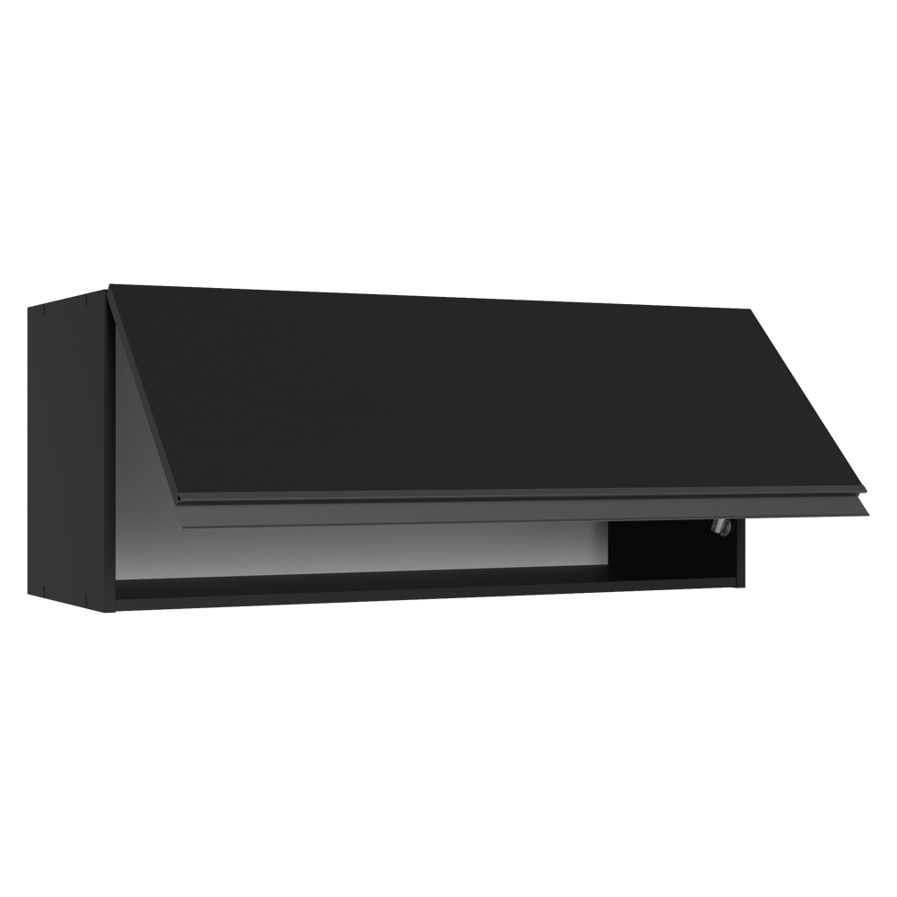 Alacena 80 cm 1 Puerta Abatible Negro Nice Madesa