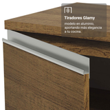 Despensero 40 cm 2 Puertas e 2 Nichos Marrón Glamy Madesa